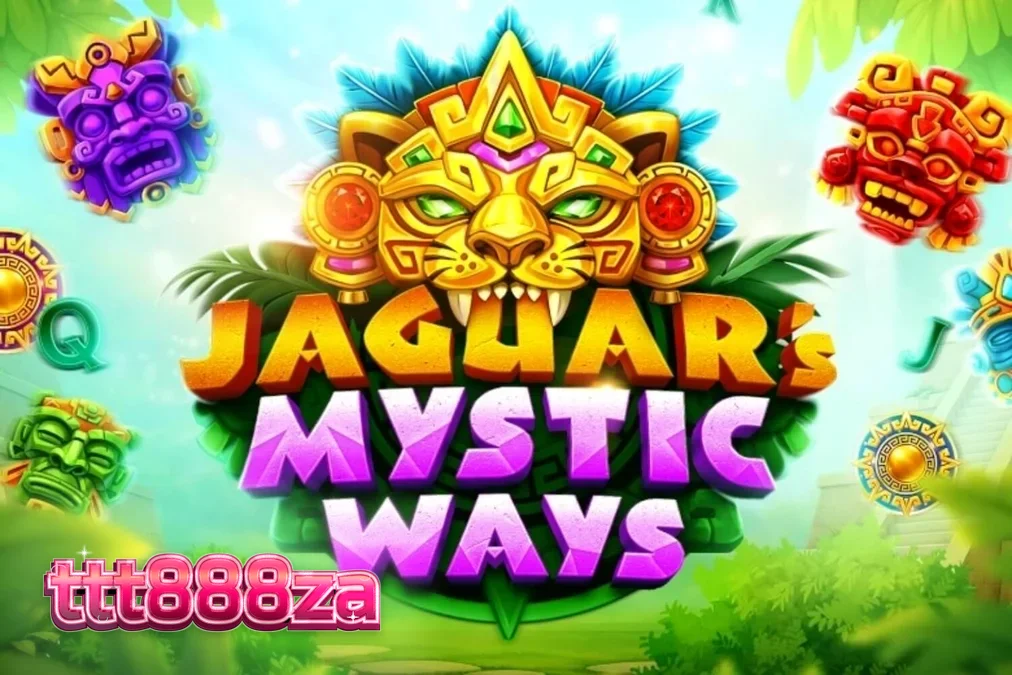 Pemandangan hutan kuno dan simbol mistis dalam permainan slot Jaguar’s Mystic Ways